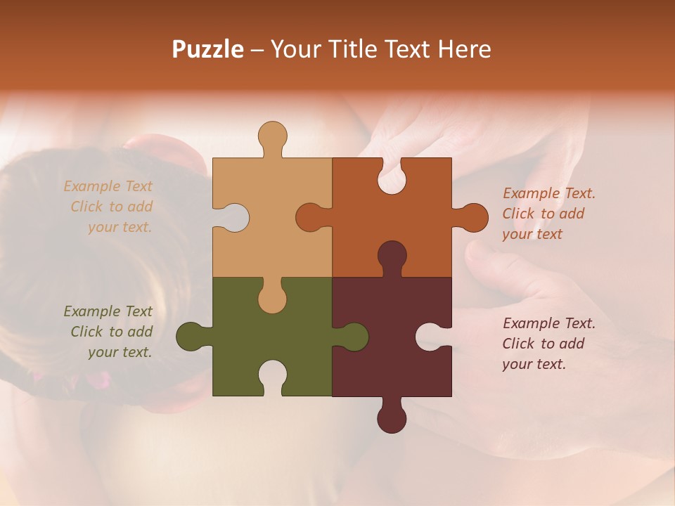 Adult Woman Neck Massage PowerPoint Template