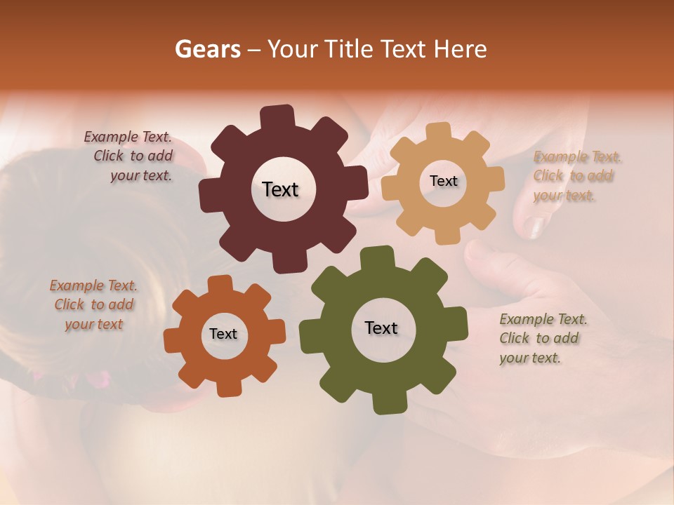 Adult Woman Neck Massage PowerPoint Template