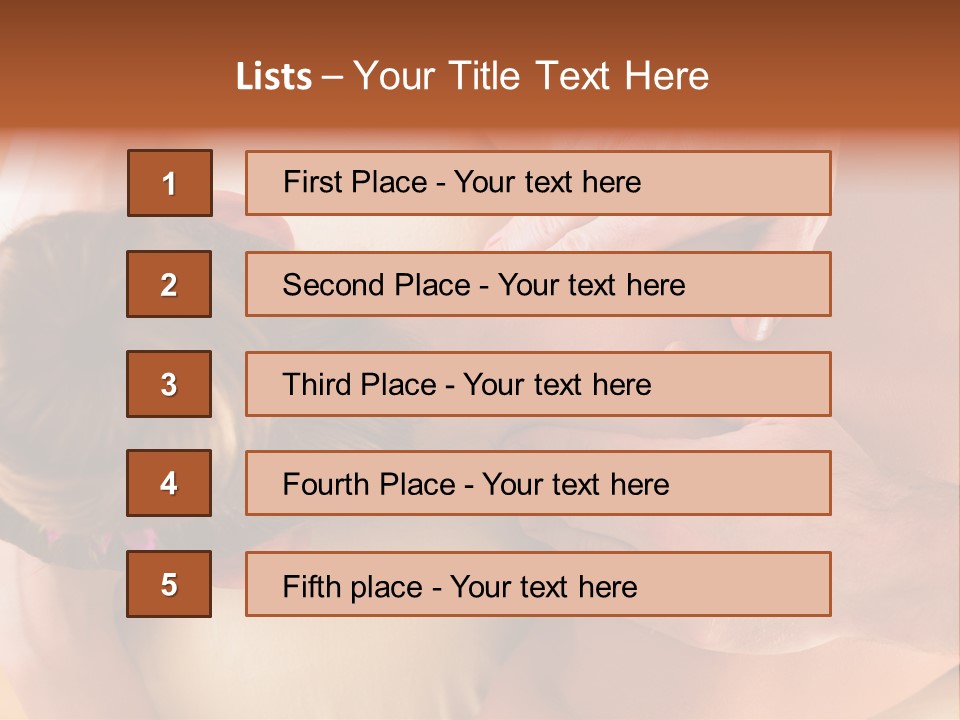 Adult Woman Neck Massage PowerPoint Template