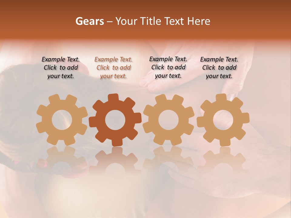 Adult Woman Neck Massage PowerPoint Template