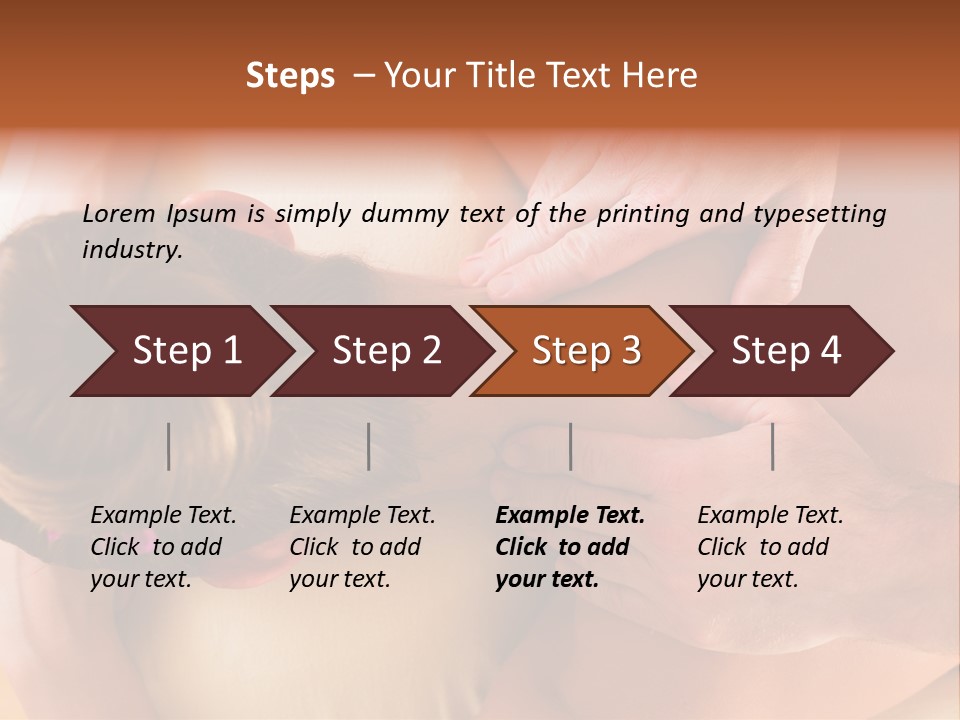 Adult Woman Neck Massage PowerPoint Template