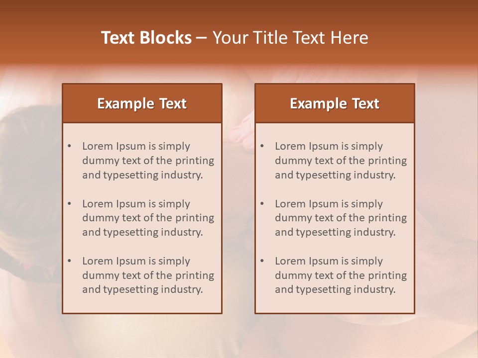 Adult Woman Neck Massage PowerPoint Template