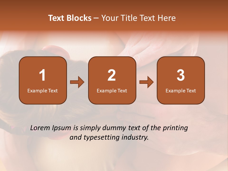 Adult Woman Neck Massage PowerPoint Template