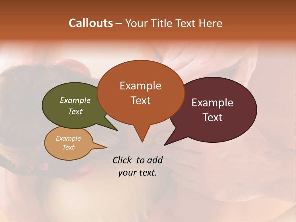 Adult Woman Neck Massage PowerPoint Template