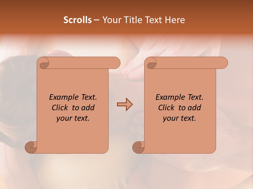 Adult Woman Neck Massage PowerPoint Template