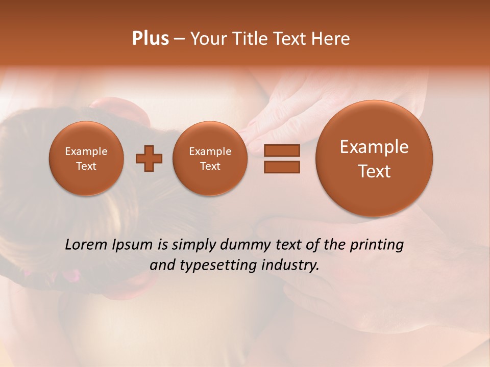 Adult Woman Neck Massage PowerPoint Template