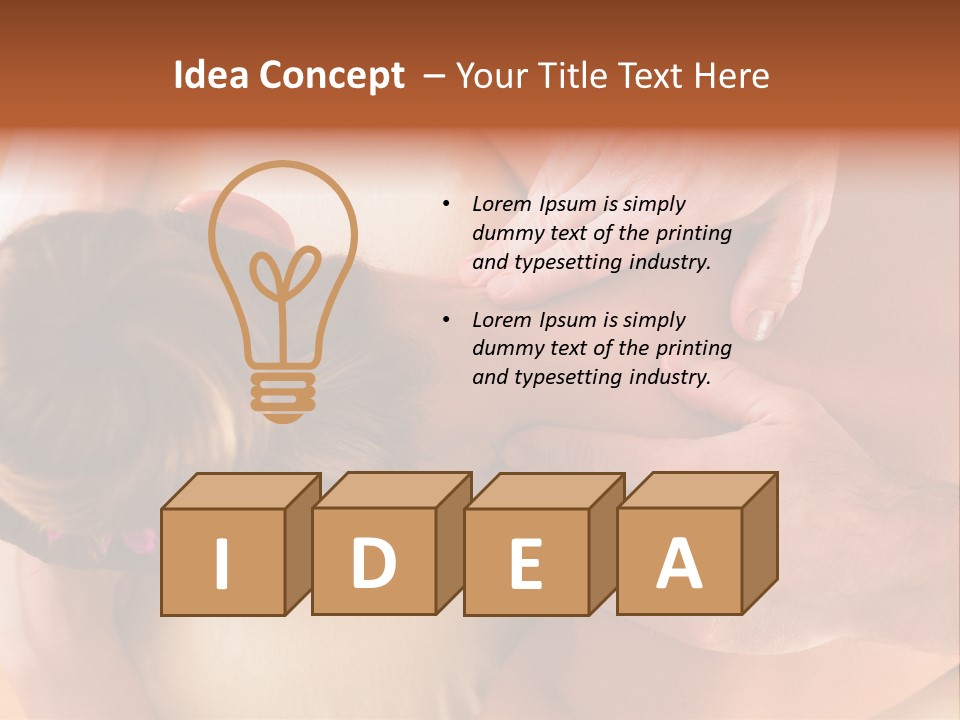 Adult Woman Neck Massage PowerPoint Template