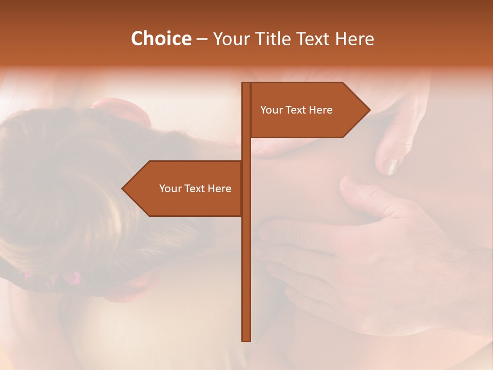 Adult Woman Neck Massage PowerPoint Template