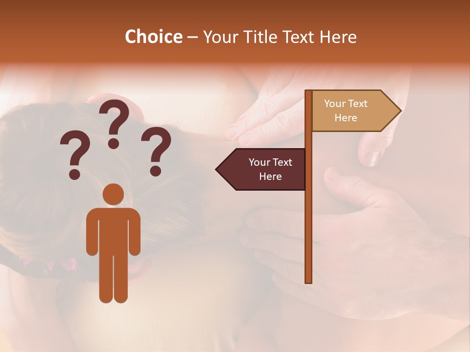 Adult Woman Neck Massage PowerPoint Template