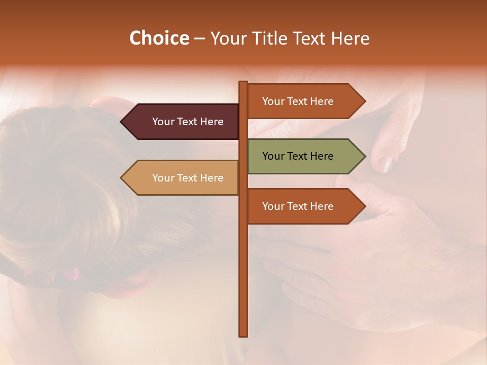 Adult Woman Neck Massage PowerPoint Template