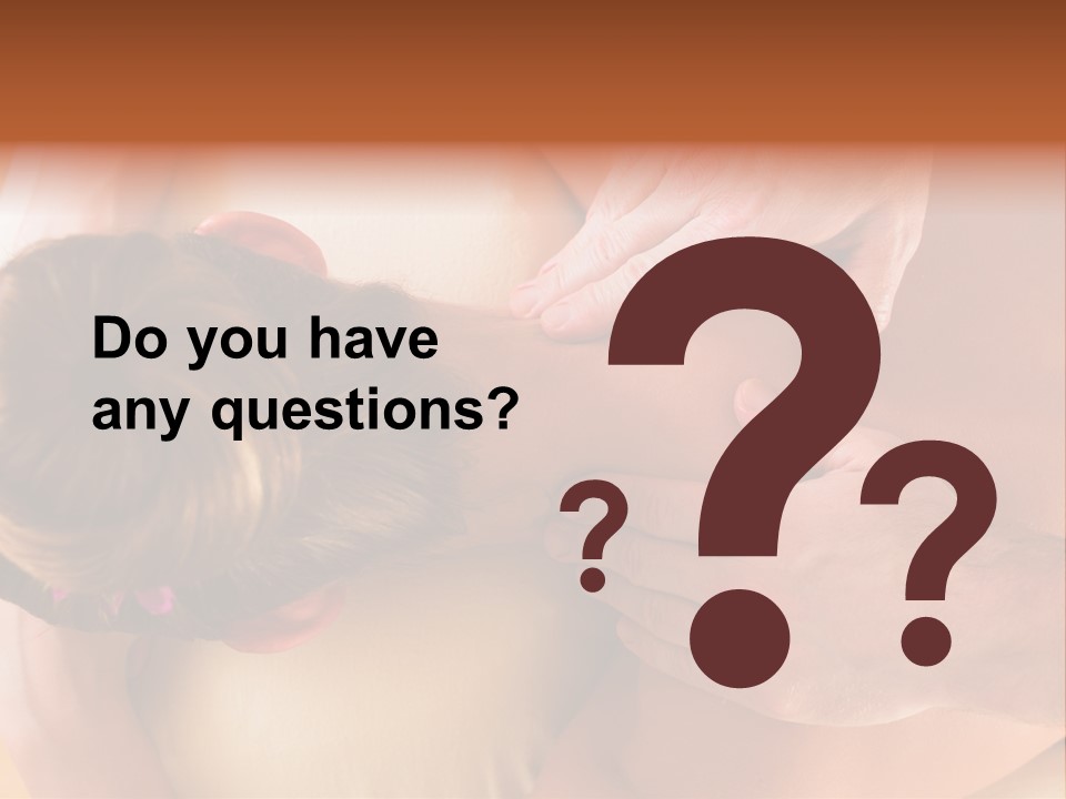 Adult Woman Neck Massage PowerPoint Template