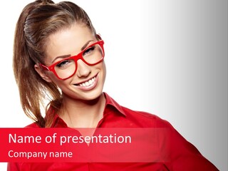 Businessperson Young Contact PowerPoint Template