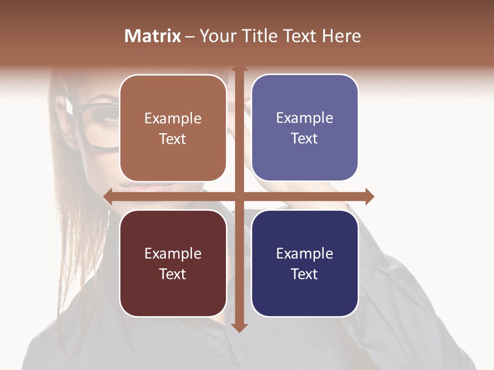 Girl Isolated  PowerPoint Template