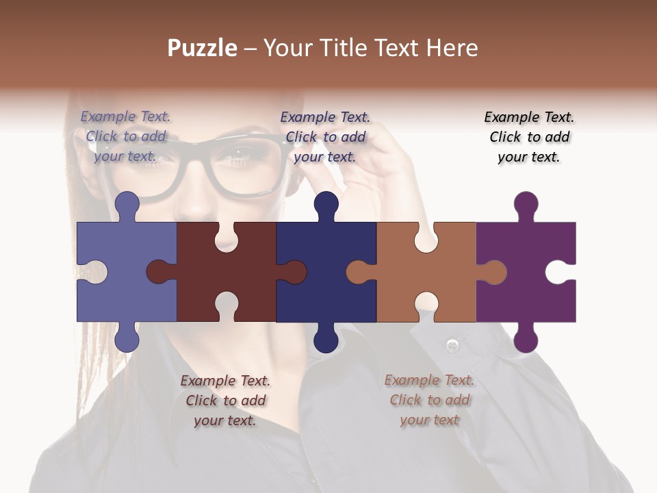 Girl Isolated  PowerPoint Template