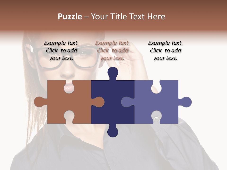 Girl Isolated  PowerPoint Template