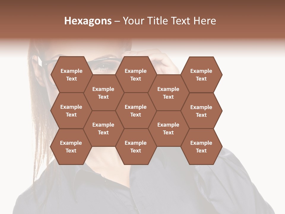 Girl Isolated  PowerPoint Template