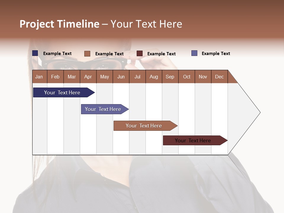 Girl Isolated  PowerPoint Template