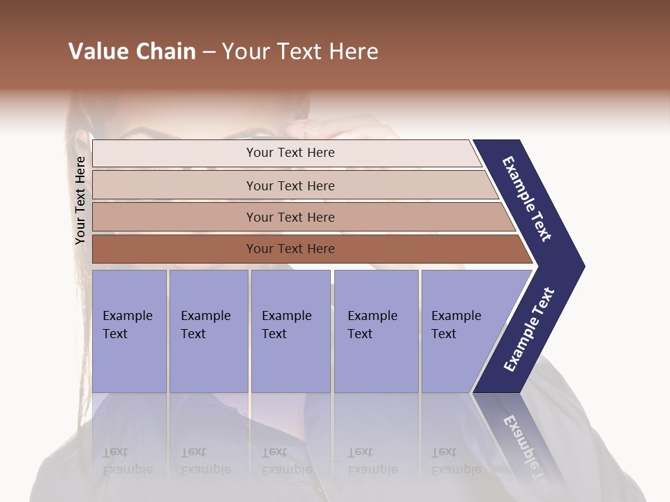 Girl Isolated  PowerPoint Template