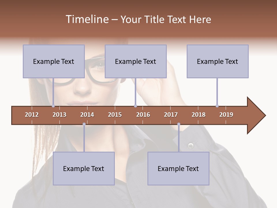 Girl Isolated  PowerPoint Template