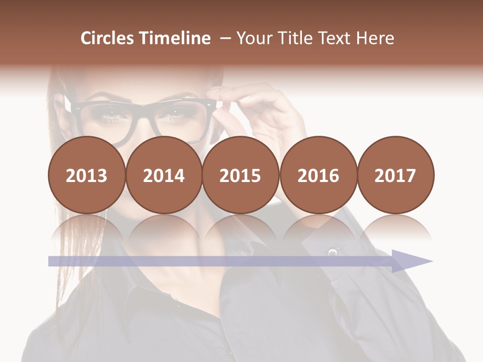 Girl Isolated  PowerPoint Template