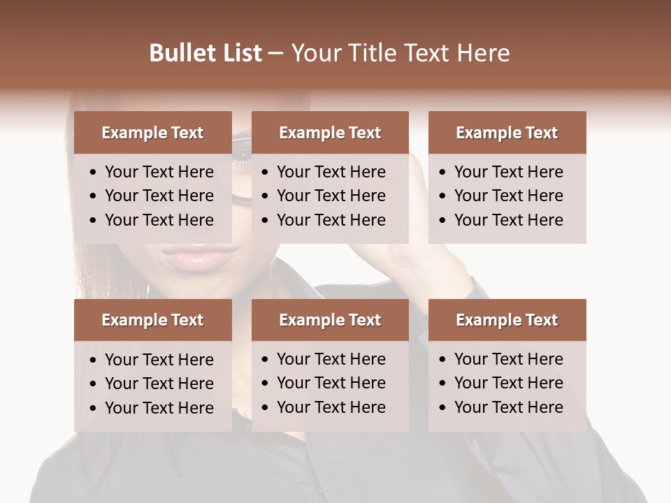 Girl Isolated  PowerPoint Template