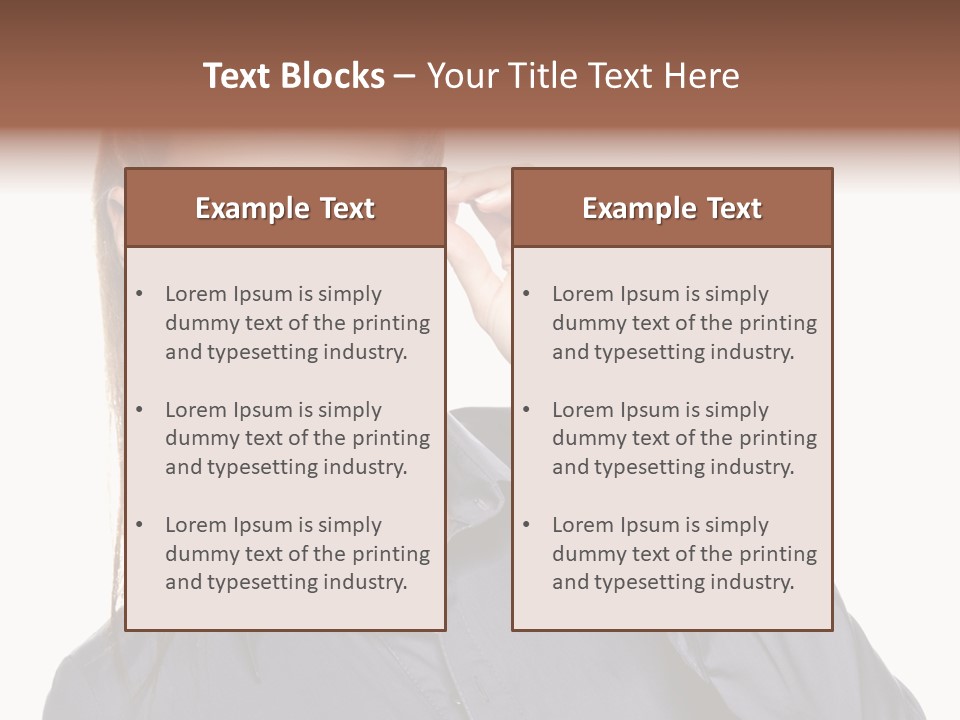 Girl Isolated  PowerPoint Template