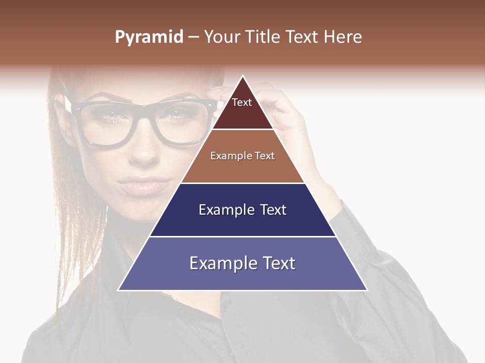 Girl Isolated  PowerPoint Template