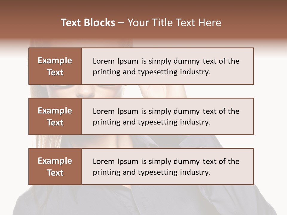 Girl Isolated  PowerPoint Template