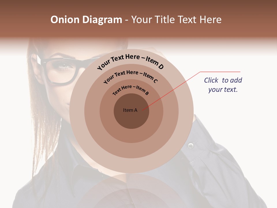 Girl Isolated  PowerPoint Template