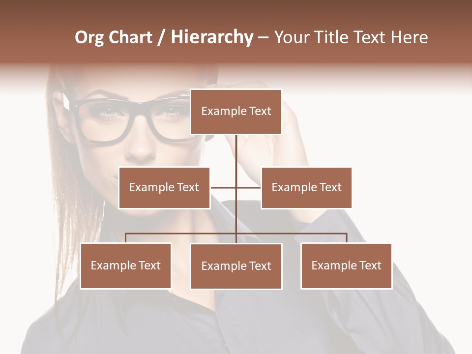 Girl Isolated  PowerPoint Template