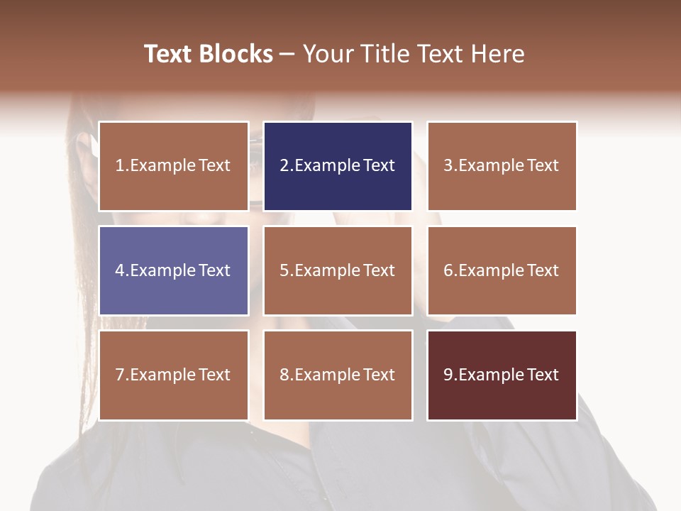 Girl Isolated  PowerPoint Template