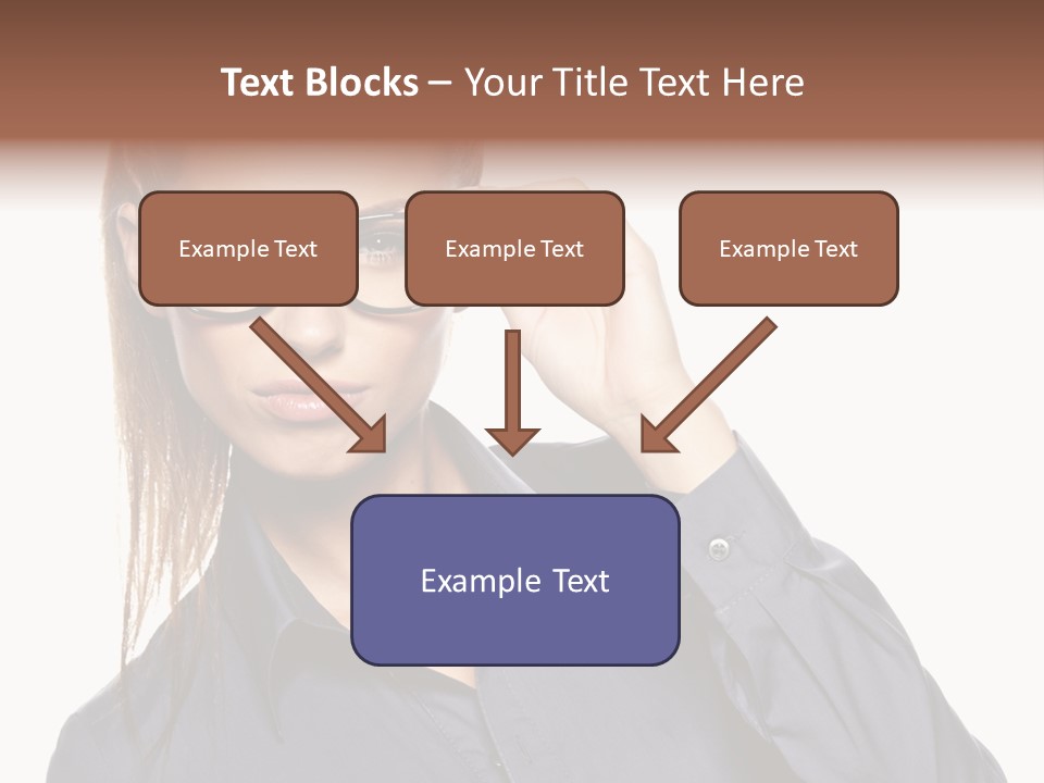 Girl Isolated  PowerPoint Template