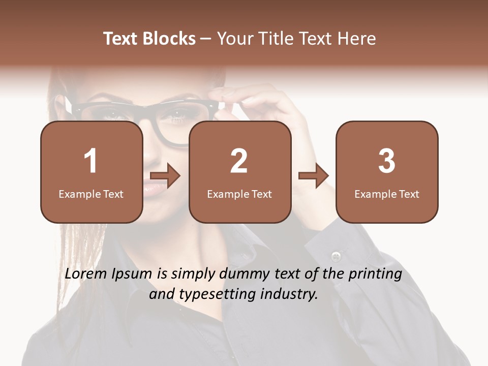 Girl Isolated  PowerPoint Template