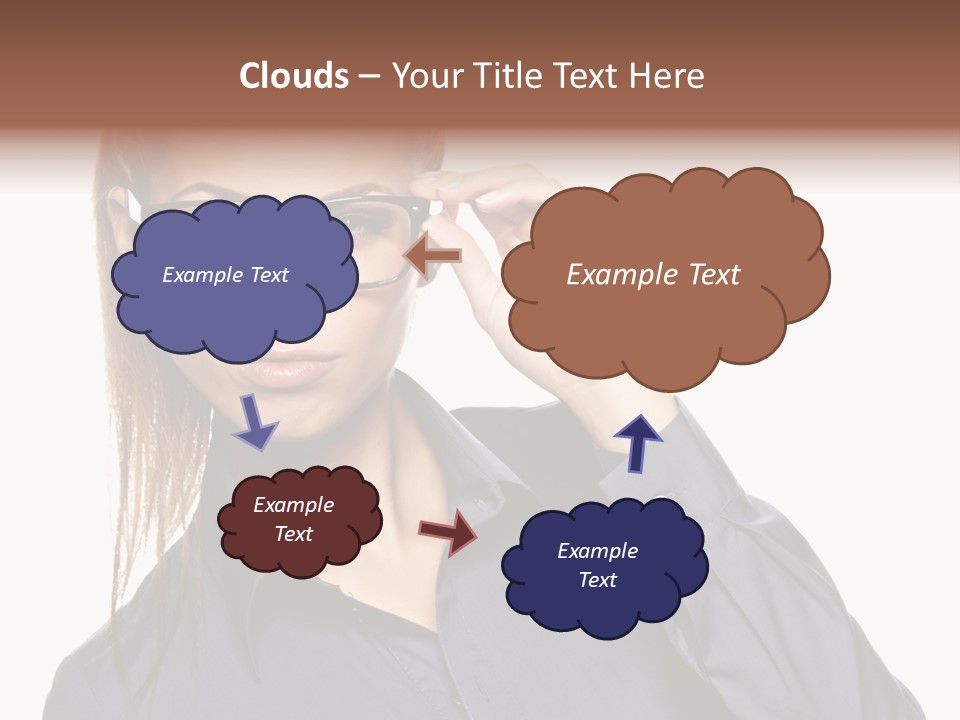 Girl Isolated  PowerPoint Template