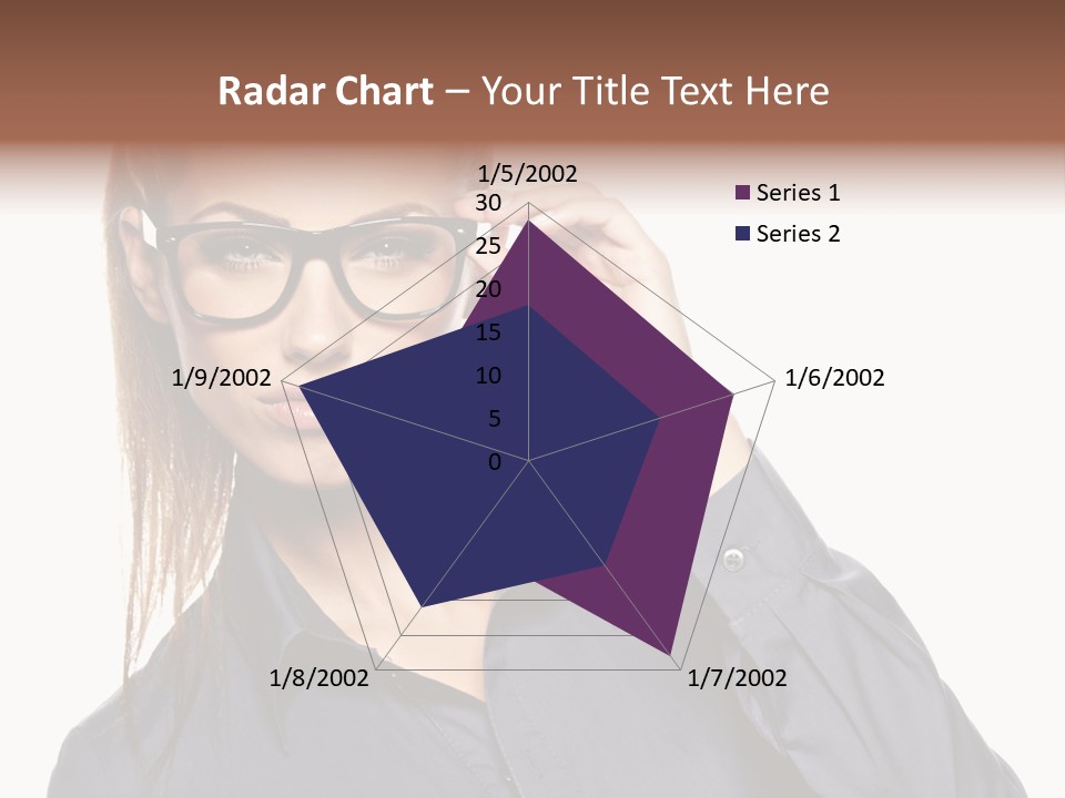 Girl Isolated  PowerPoint Template