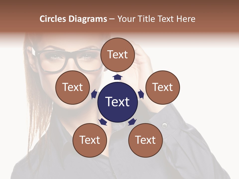 Girl Isolated  PowerPoint Template