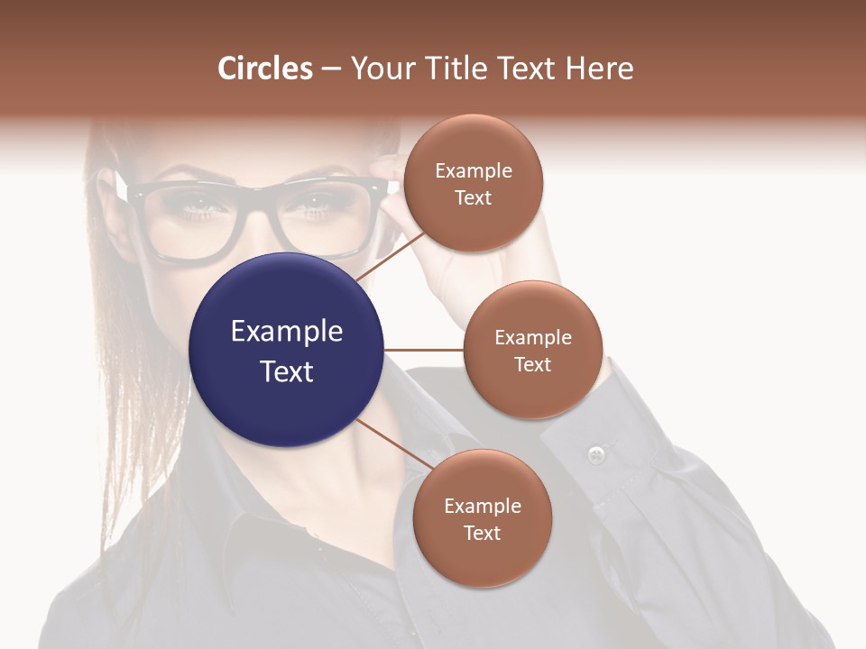 Girl Isolated  PowerPoint Template