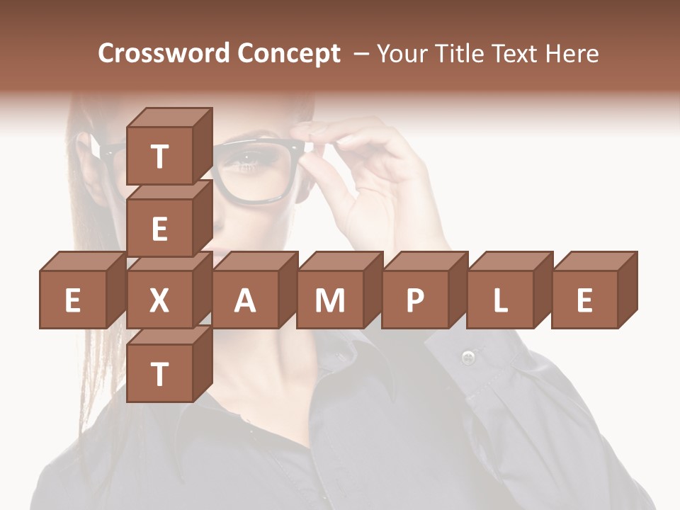 Girl Isolated  PowerPoint Template