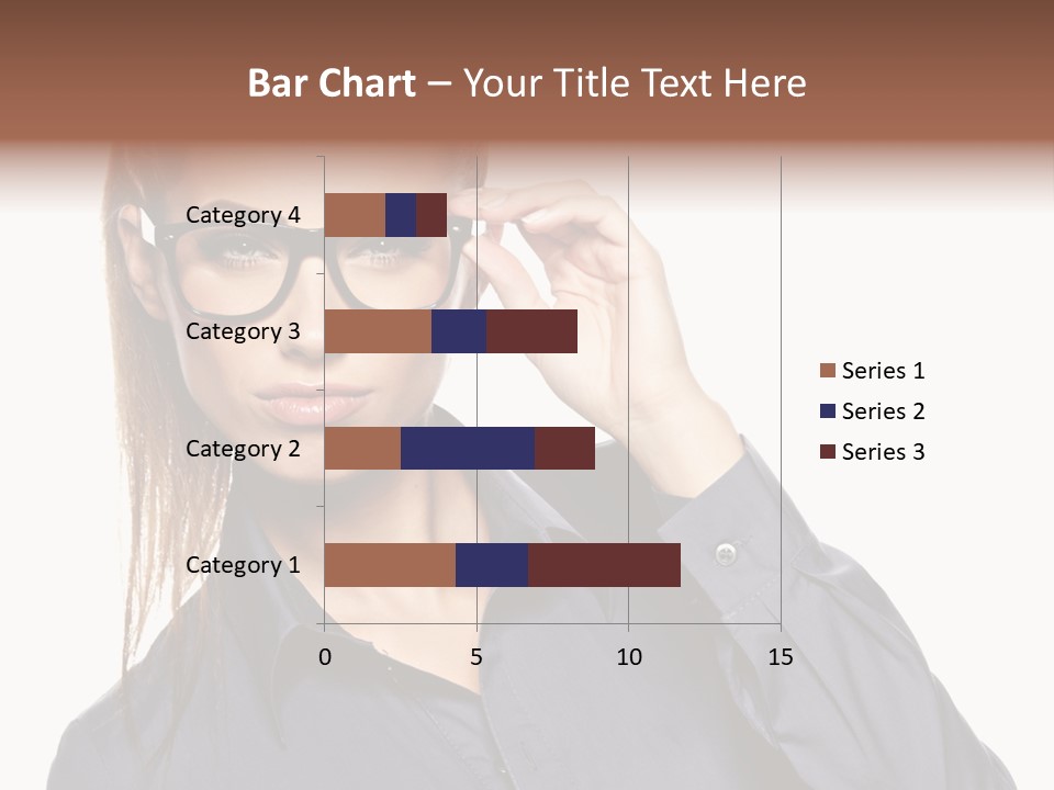 Girl Isolated  PowerPoint Template