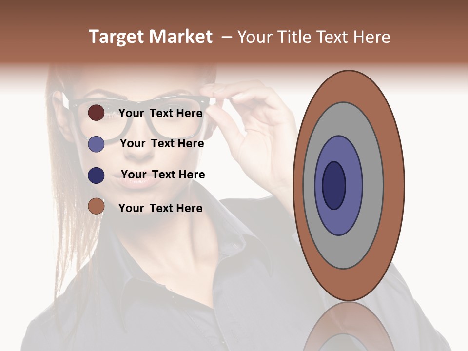 Girl Isolated  PowerPoint Template