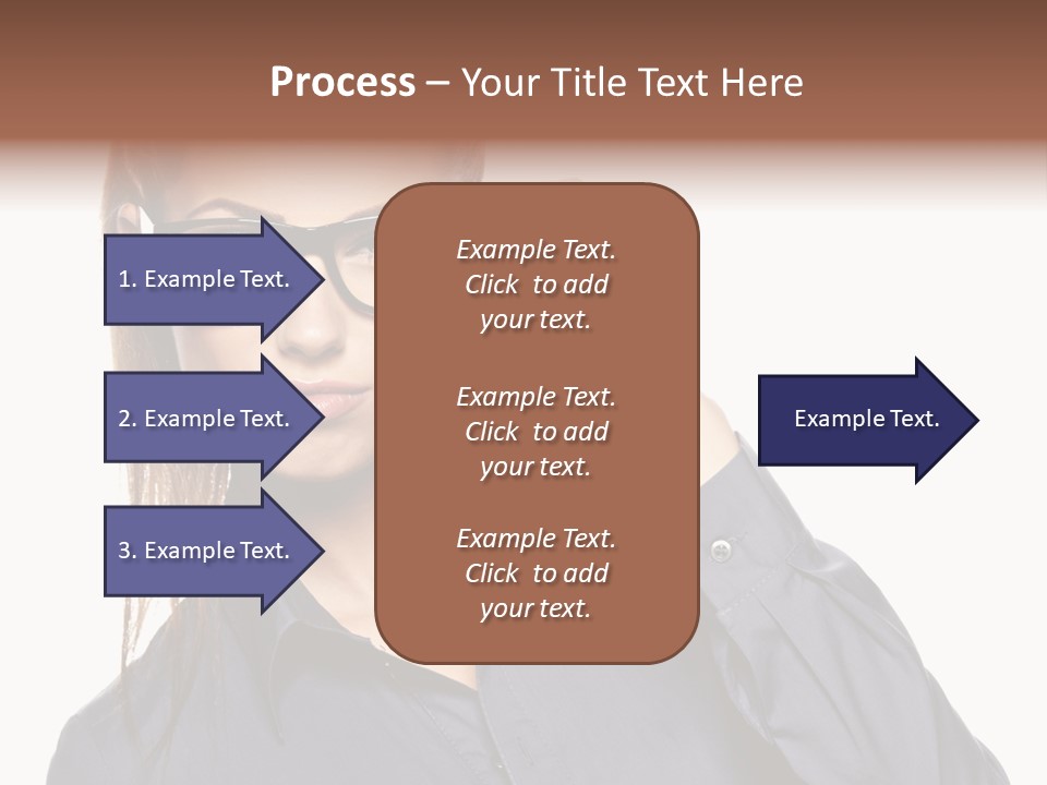 Girl Isolated  PowerPoint Template