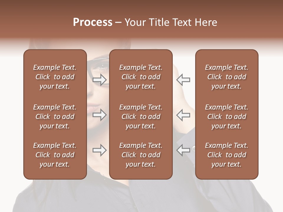 Girl Isolated  PowerPoint Template