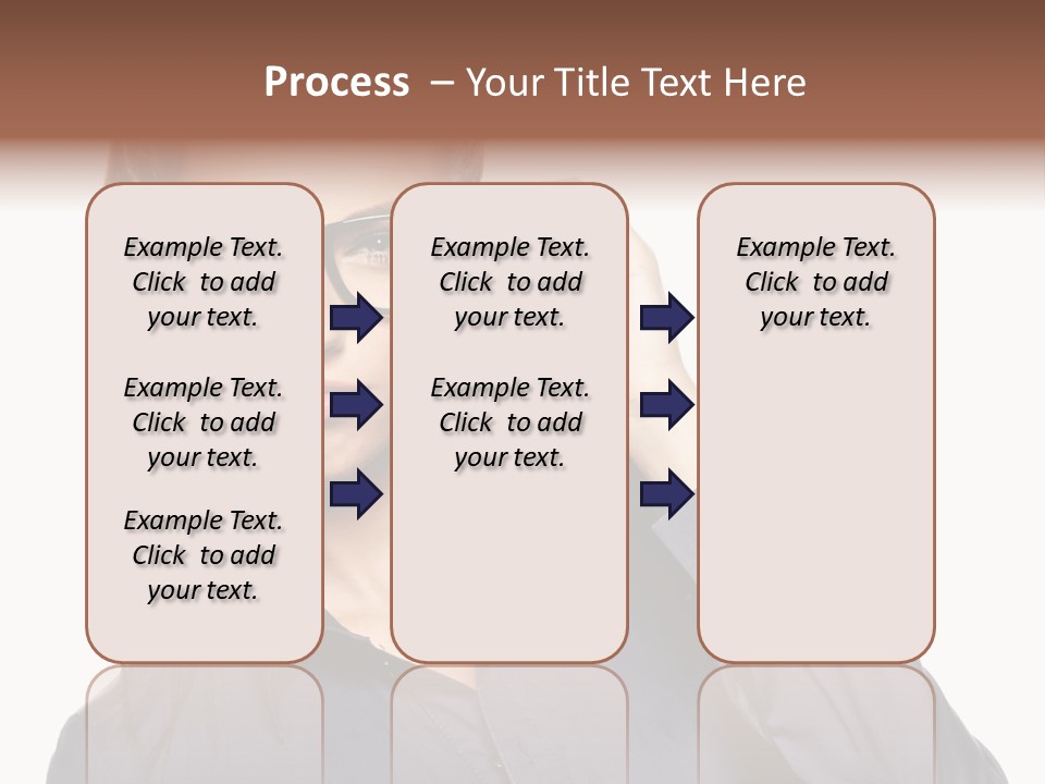 Girl Isolated  PowerPoint Template