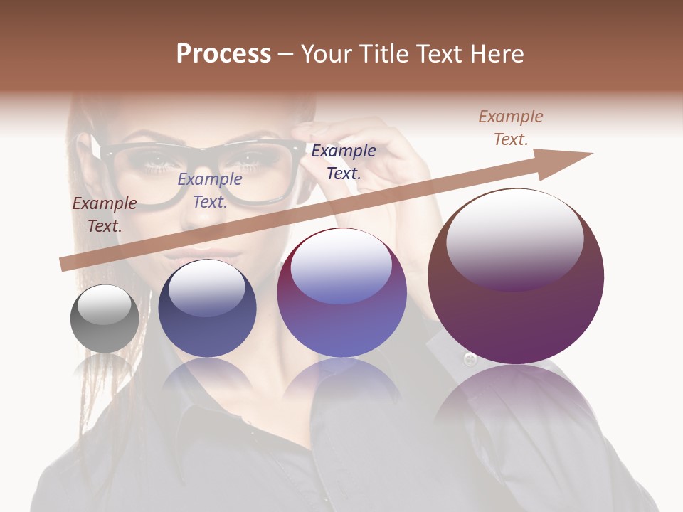 Girl Isolated  PowerPoint Template