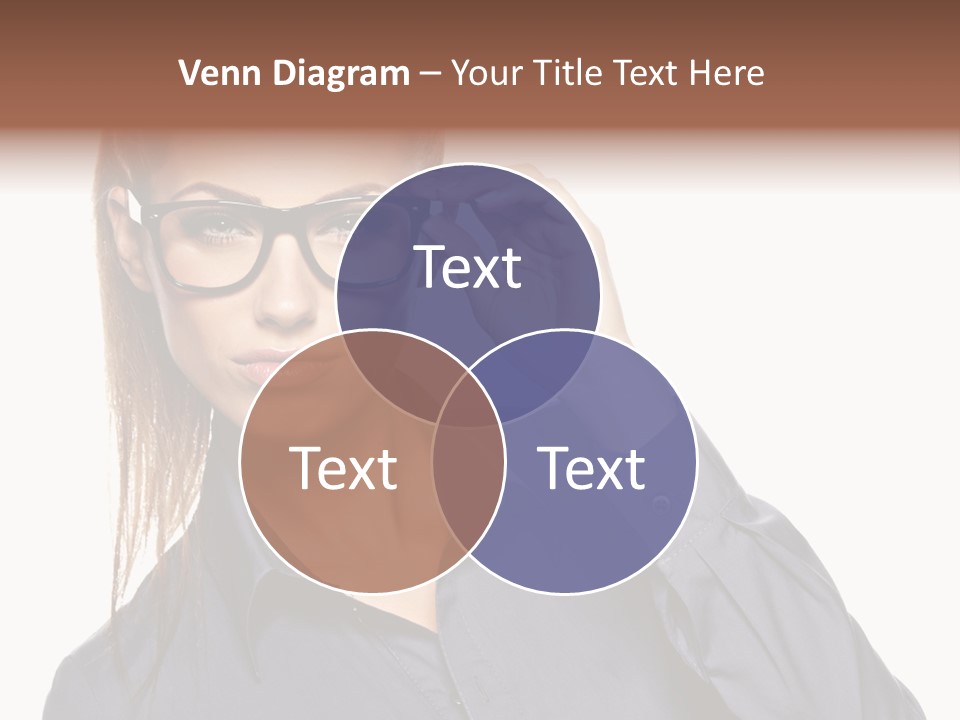 Girl Isolated  PowerPoint Template