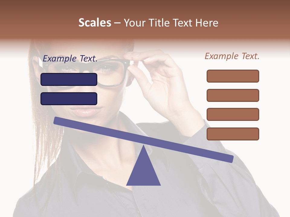 Girl Isolated  PowerPoint Template