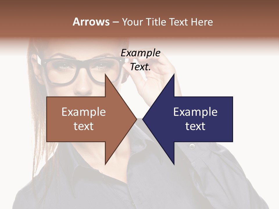 Girl Isolated  PowerPoint Template