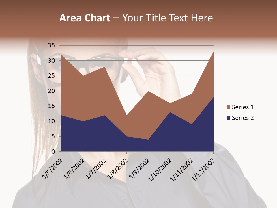 Girl Isolated  PowerPoint Template