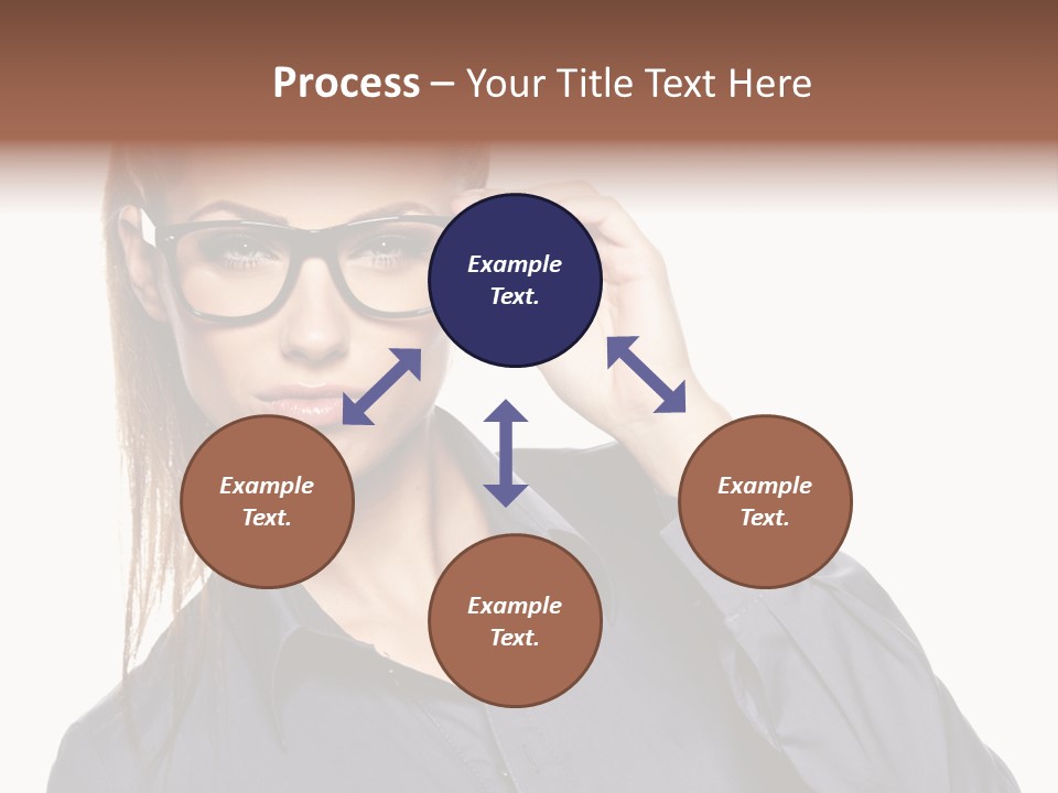 Girl Isolated  PowerPoint Template