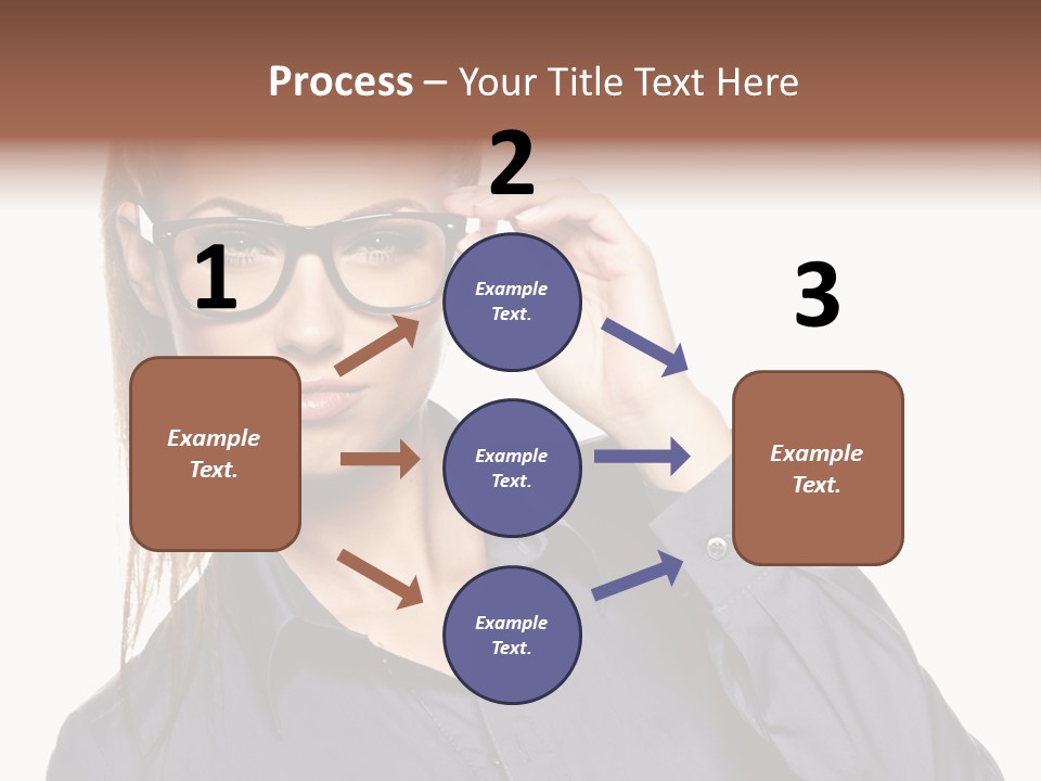 Girl Isolated  PowerPoint Template